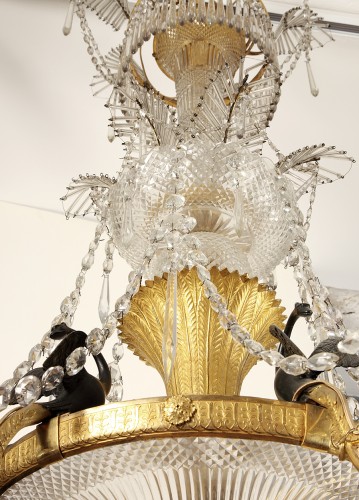 An Ormolu crystal Chandelier, Vienna circa 1815 - 