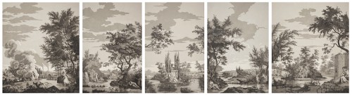 Panoramic wallpapers - circa 1800