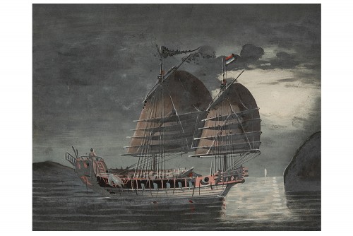 Pair of Navy 19th century - Paintings & Drawings Style 