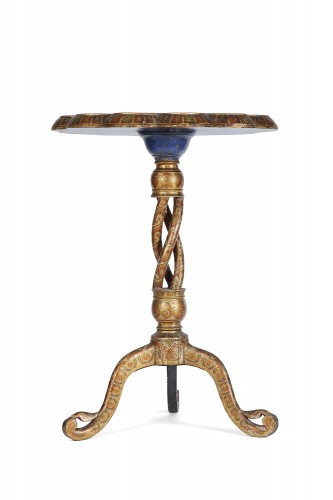 Indian pedestal table, 19th century Kashmir - 