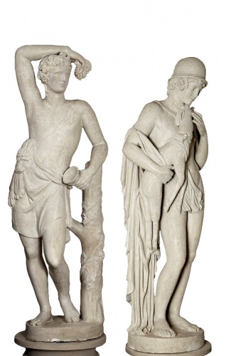 Pair of stucco sculptures, France 18th century