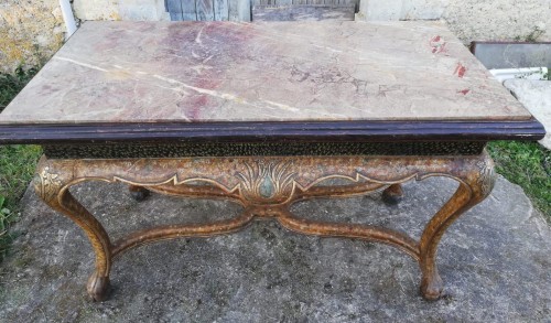 Furniture  - Lacquered wooden middle table, Spain 18th century