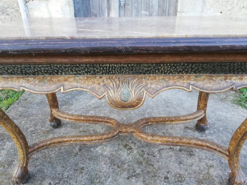  - Lacquered wooden middle table, Spain 18th century