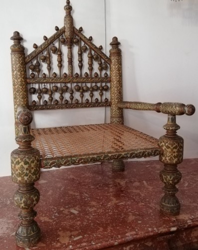 Indian armchair, Kasmir 19th century - Seating Style 