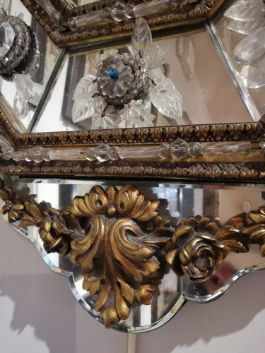 Paire de miroirs, Italie 19e siècle - Galerie PLA