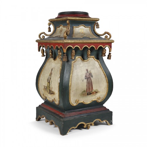 Objet de décoration Colonne Piédestal - Gaine peinte, Italie 19e siècle