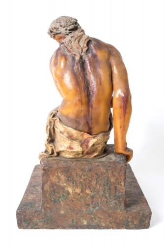 Christ aux liens en cire, Italie 18e siècle - Galerie PLA