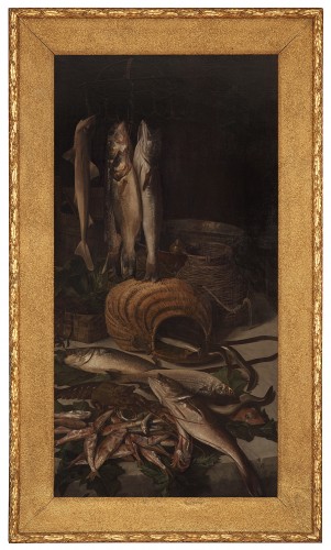 Tableaux et dessins Tableaux XIXe siècle - Paire de grandes natures mortes, Italie 1892