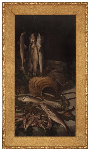Paintings & Drawings  - Oil on canvas, large pair of still-life, Italy 1892