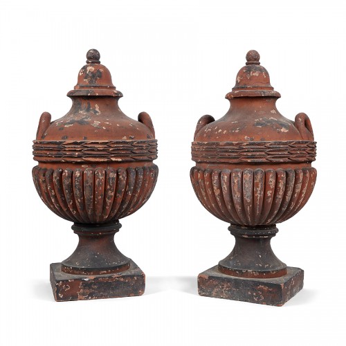 Paire de pots à feu, Italie 18e century - Decorative Objects Style Louis XIV