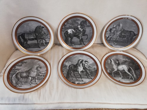 6 assiettes "Museo Nazionale Italiano della Cavelleria", Italie 1960