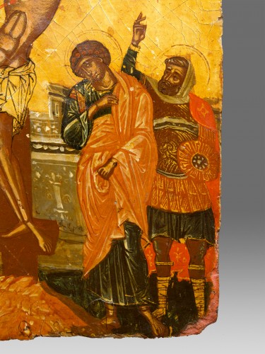 Icône byzantine Crucifixion du Christ - Galerie Puch