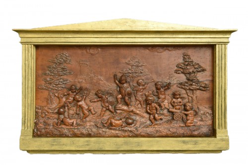 Relief en bois sculpté - 2e moitié 17e siècle, atelier de Francois Duquesnoy