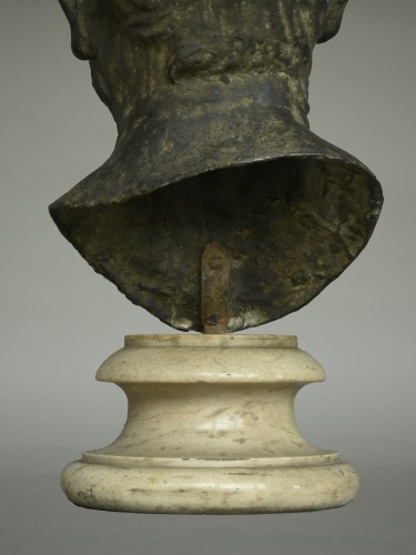 Buste bronze de l'Empereur Hadrien Italie 1er moitié 19e siècle - Galerie Puch