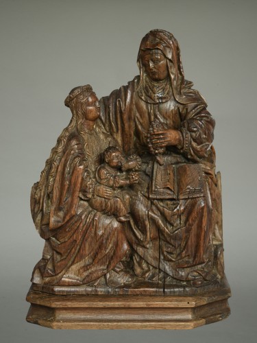 Saint Anne with Mother of God and Child circa 1520 - Sculpture Style Renaissance