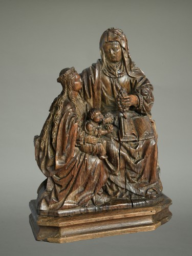 <= 16th century - Saint Anne with Mother of God and Child circa 1520