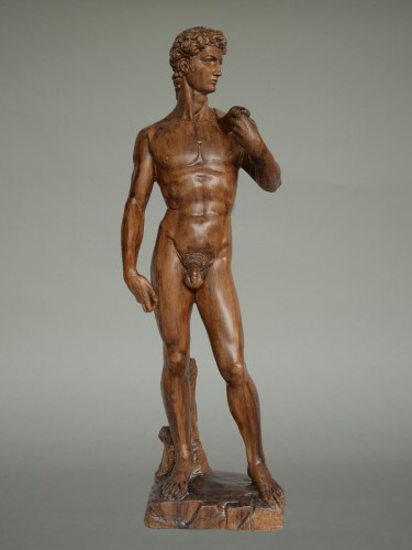 Antiquités - David From Florence, carved walnut wood circa 1900