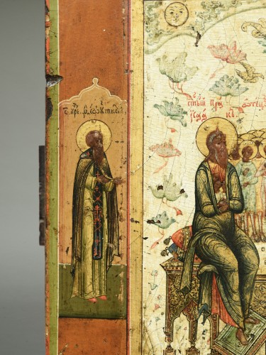 Icône de montre les patriarches au paradis vers 1700-20 - Galerie Puch