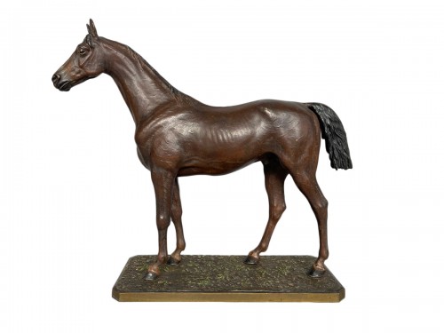 Old vienna bronze horse 19 th century