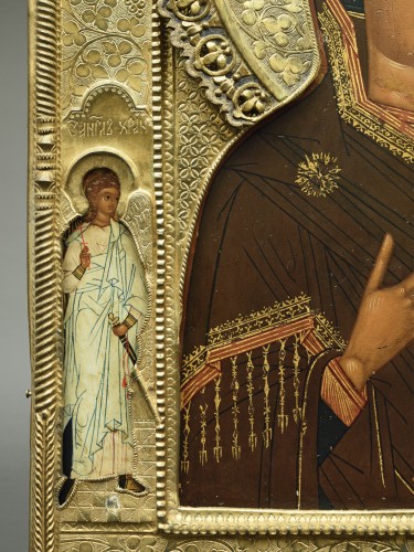 Icône de la Mère de Dieu de Tikhvine - Art sacré, objets religieux Style Empire