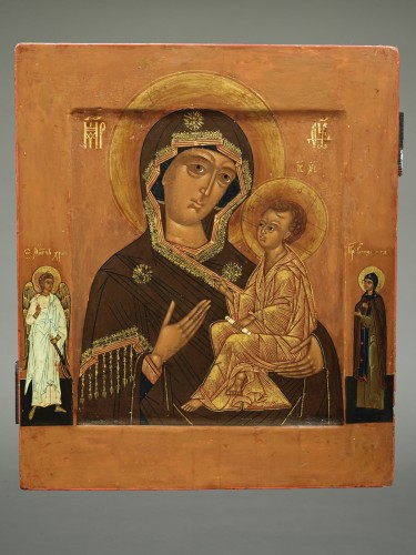 XIXe siècle - Icône de la Mère de Dieu de Tikhvine