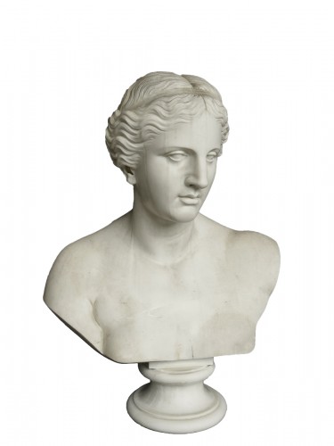 Buste en marbre Venus de Milo - Carl Voss Rome 1873