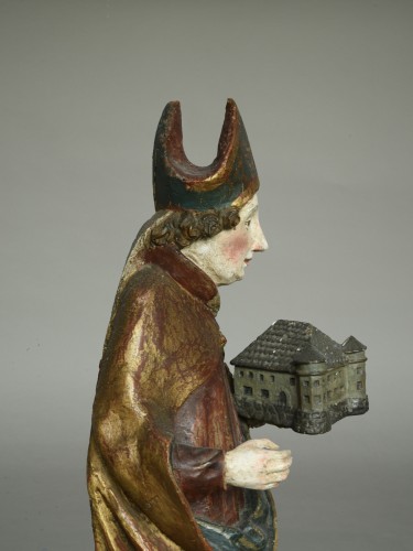 Saint Wolfgang with church, South German around 1500 - 