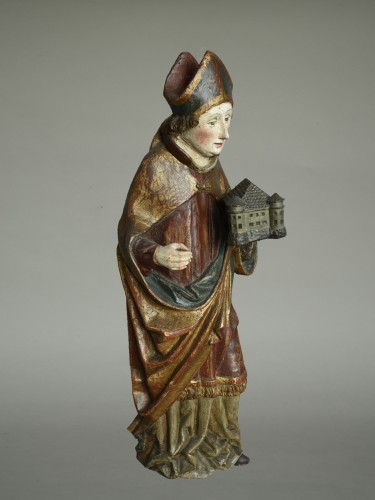 <= 16th century - Saint Wolfgang with church, South German around 1500