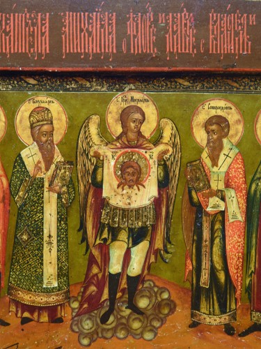 Icon Florus and Laurus Sysran about 1800 - Religious Antiques Style Directoire