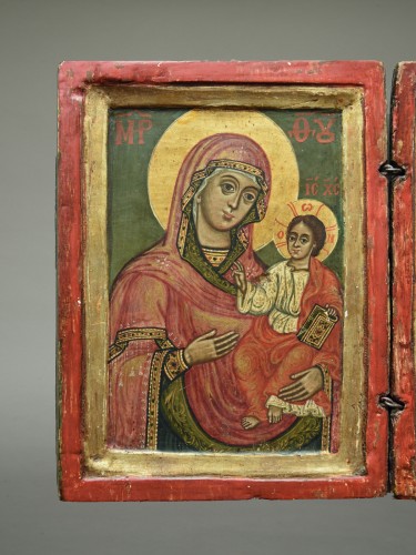 Icône Diptyque Grèce 18e siècle - Galerie Puch