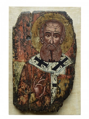 Byzantine icon Saint Nicholas XIV th century Byzantium 