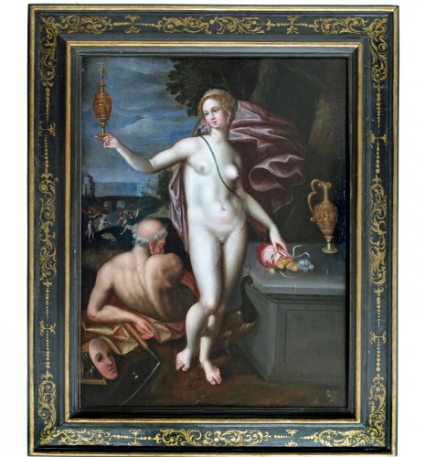 Allegory with Juno and Saturn