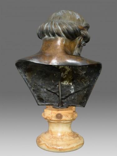 Bust of bronze of Dionysos / Plato - Sculpture Style Napoléon III