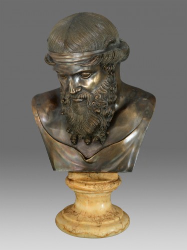 Sculpture  - Bust of bronze of Dionysos / Plato