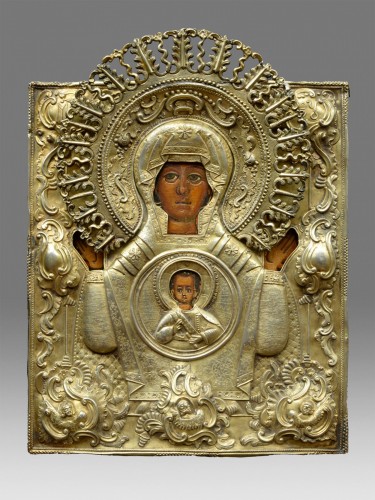 XVIIe siècle - Icône Vierge de Signe vers 1650-80