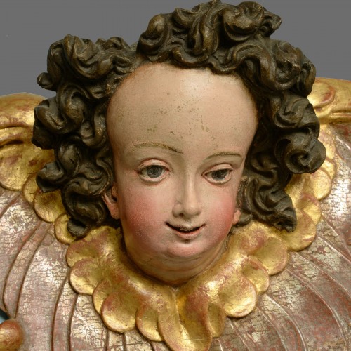Tête d'ange vers 1630 - David Zürn 1598 - 1666 - Sculpture Style Louis XIII