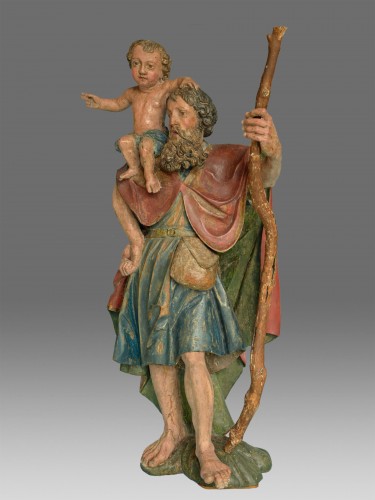 Sculpture of Saint Christophe Renaissance - 