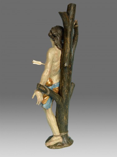 Sculpture Sculpture en Bois - Saint Sebastien Sculpture Baroque vers 1730