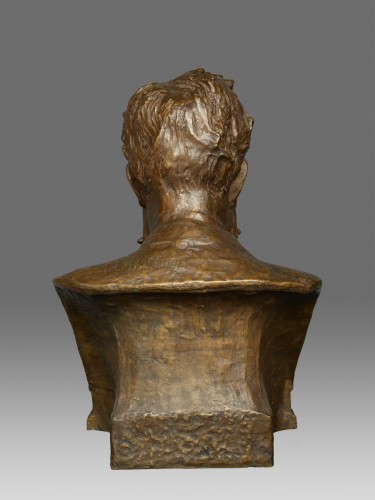 Bust of W. C. Röntgen by Reinhold Felderhoff Berlin - Sculpture Style Art nouveau