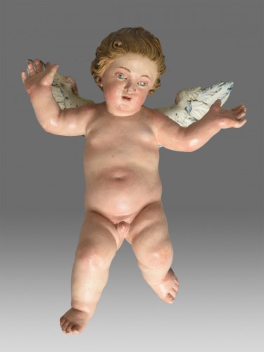 Pair of Neapolitan Angels end of 18th century - 