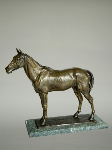 Art Déco - Large Bronze Horse by Davide Calandra (1858-1915)