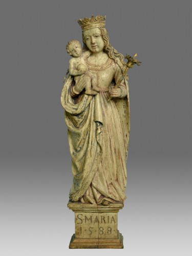 Vierge à l'Enfant, Italie daté de 1588 - Moyen Âge