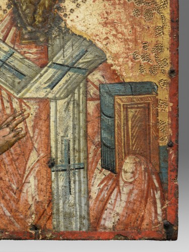 Icon Icone byzantine XVe siècle Saint Spiridon - Galerie Puch