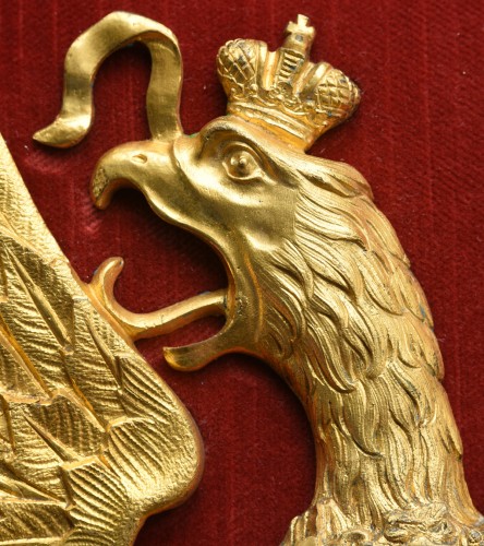 XIXe siècle - Emblème Tsariste / Blason du Tsar Alexander II 1855-81 Armoiries Russie
