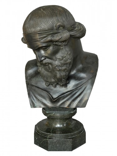 Bronze Grand Tour buste de Dionysos / Platon