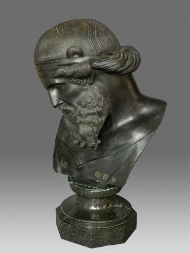 Bronze Grand Tour buste de Dionysos / Platon - Galerie Puch