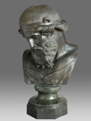 Napoléon III - Grand Tour Bronze Bust of Dionysos / Plato