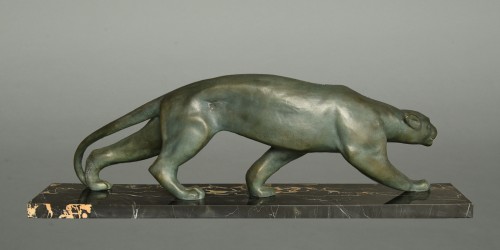 Sculpture  - Panthere en bronze vers 1930 Secondo