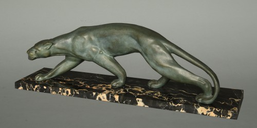 Art Déco - Secondo bronze panther 1930