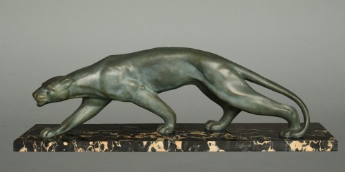 Antiquités - Panthere en bronze vers 1930 Secondo